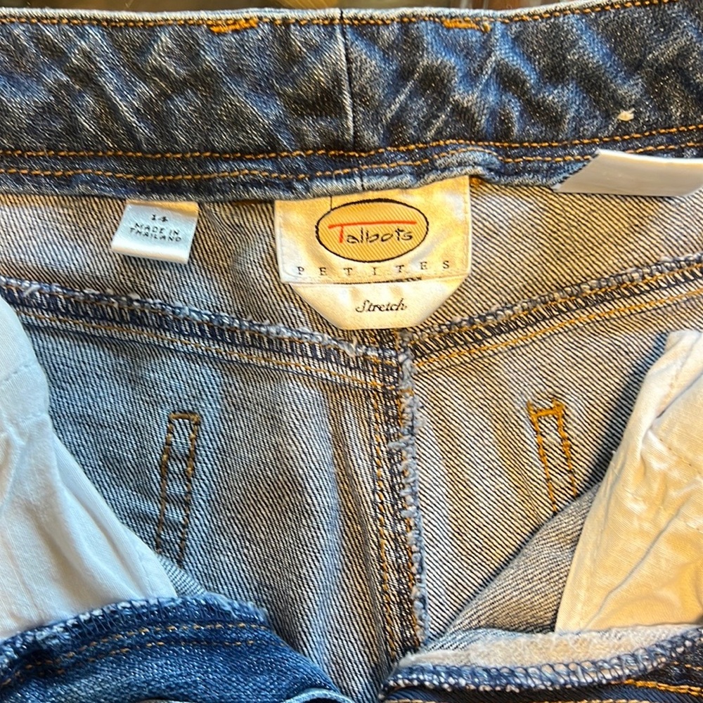 Petite women’s denim jeans size 14.